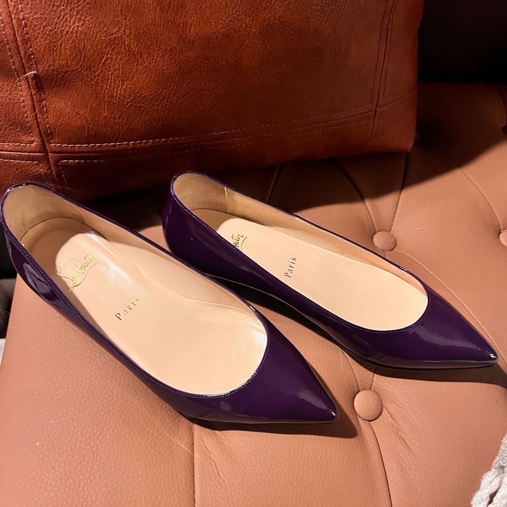 Christian Louboutin Purple Flats - Picture 4 of 11